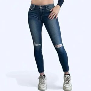 29 PAIGE Verdugo Crop Mid-Rise Ripped Distressed Stretchy Skinny